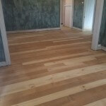 Using new timber to replace old floor boards