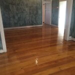 Wooden floor restoration with replacement timber floor boards