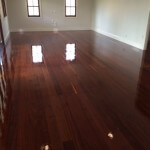 re-sanding and recoating sanded and polished wooden floors 