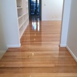 Floor sanding of Tasmanian Oak flooring in Annerley