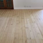 Matt wooden floor finish