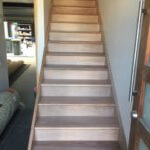 staining timber stairs