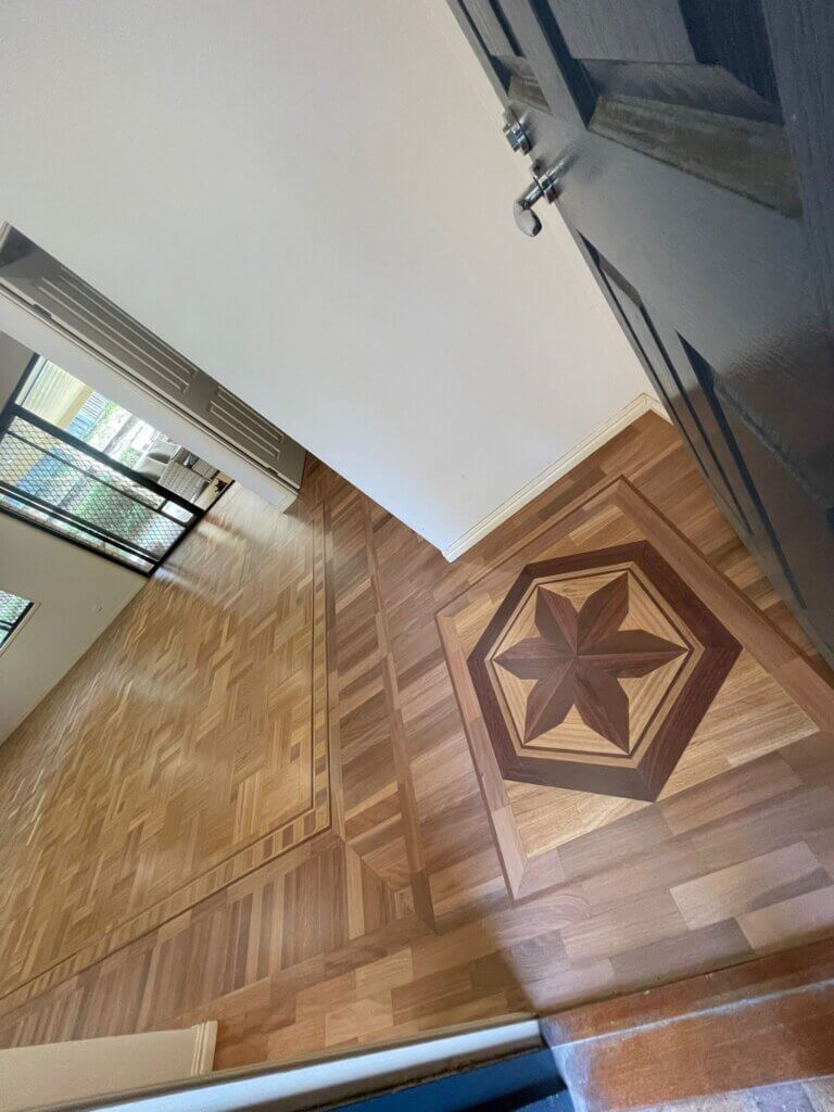 Star Medallion Parquet Entryway